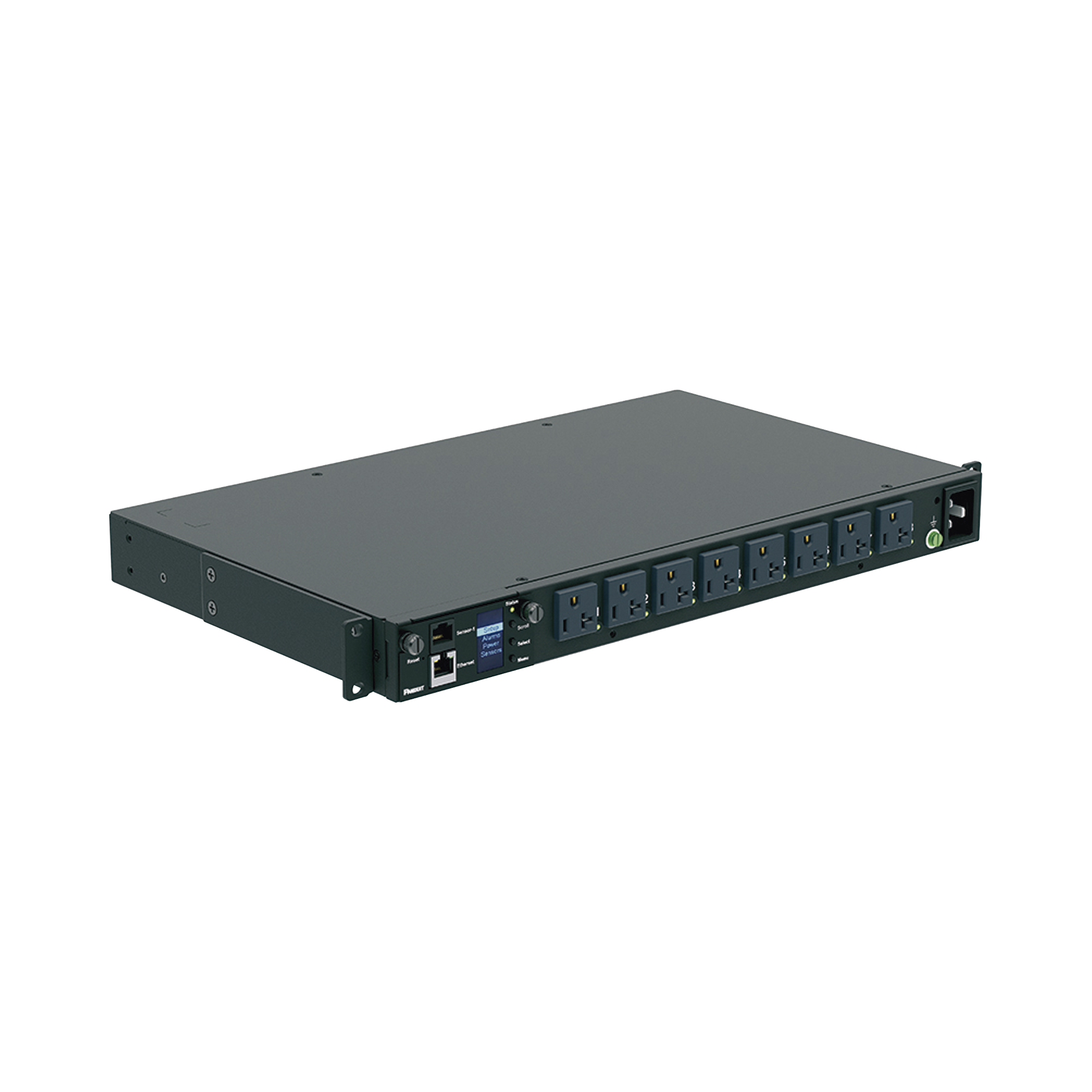 PDU Switchable y Monitoreable por Toma (MS) para Distribución de Energía, Enchufe de Entrada NEMA 5-15P, Con 8 Salidas 5-20R, Horizontal 19in, 120 Vca, 15 Amp, 1UR PDU Switchable y Monitoreable por Toma (MS) para Distribución de Energía, Enchufe de Entrada NEMA 5-15P, Con 8 Salidas 5-20R, Horizontal 19in, 120 Vca, 15 Amp, 1UR